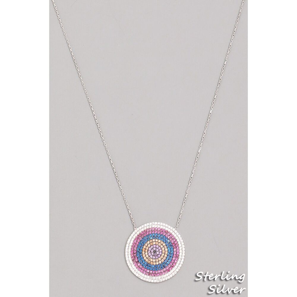 Bling Sterling Silver Necklace full of Crystals